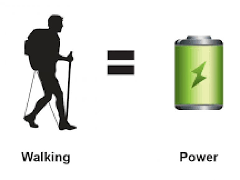charge your battery through walking